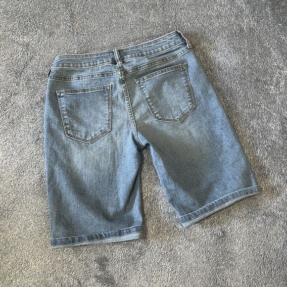 Sonoma Womens Bermuda Jean Shorts Size 4 Mid-Rise Stretch Pockets - Picture 4 of 4